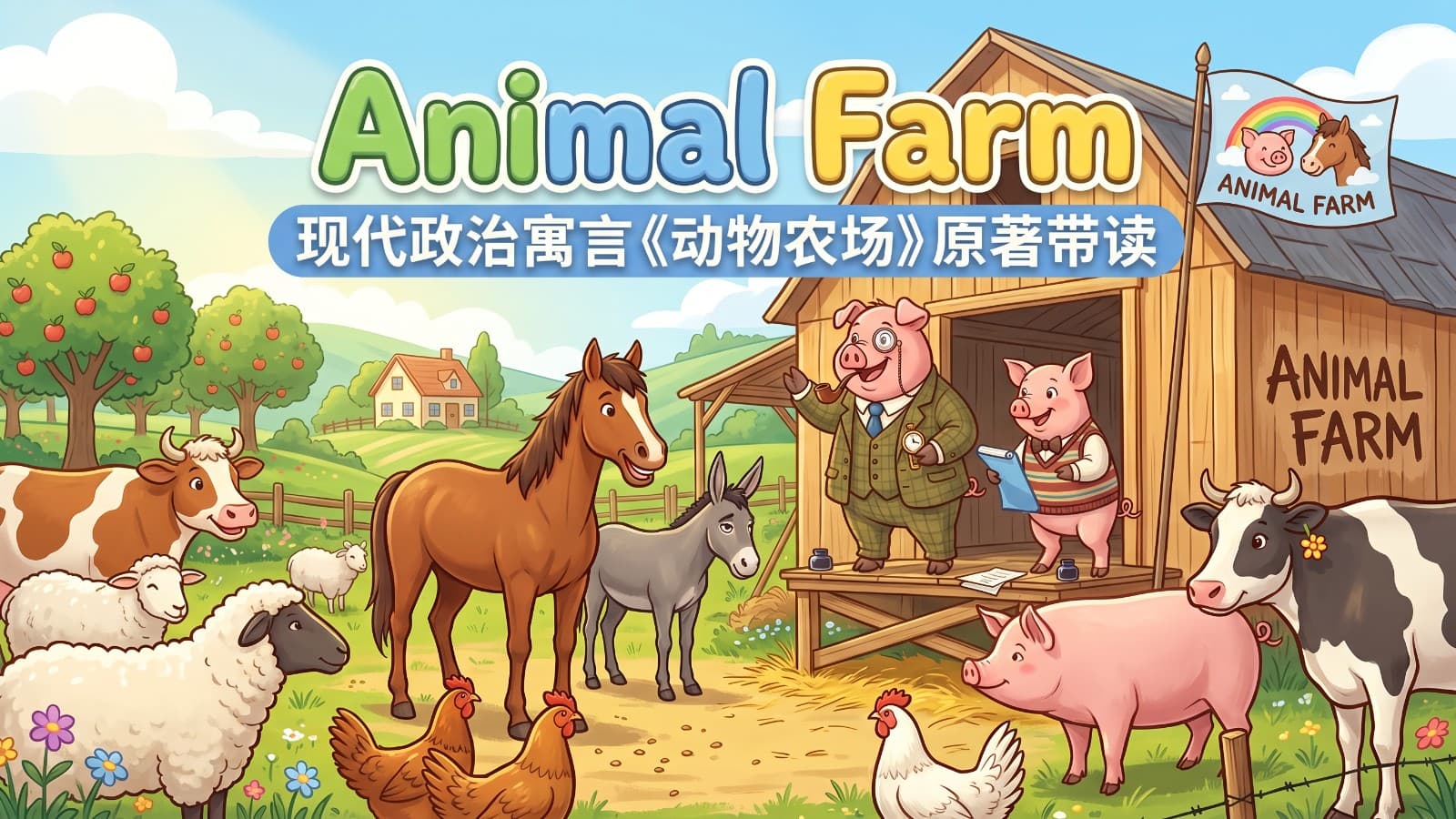 动物农场Animal Farm英文原版带读课程封面