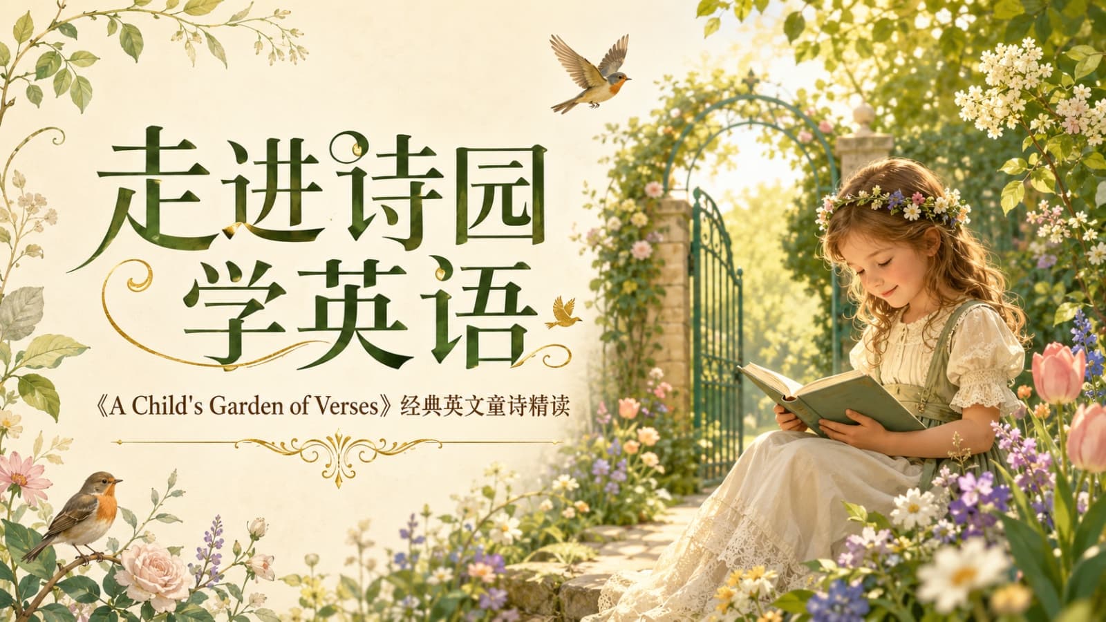 走进诗园学英语课程封面