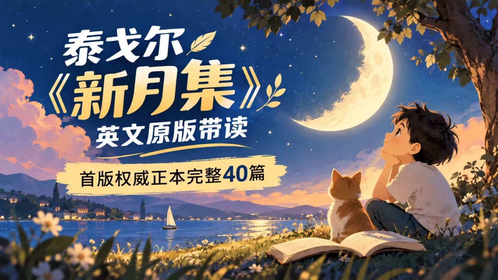 泰戈尔《新月集》英文原版带读课程封面